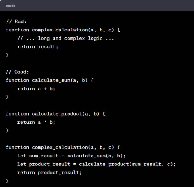 Modular and Reusable Functions